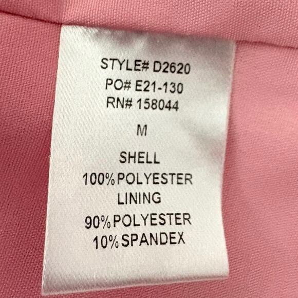 Lena Cowl Neck Draped Mini Dress Sz M Powder Pink Modern Wedding Guest Summer - Picture 6 of 8